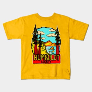 Retro Humboldt County Kids T-Shirt